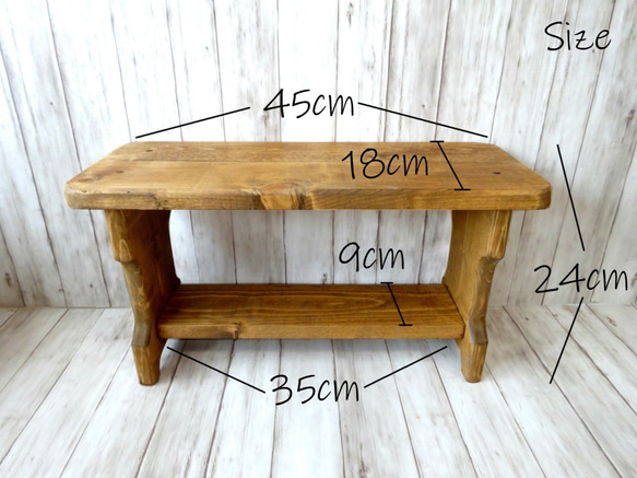 フラワースタンド （チーク色） 6枚目の画像