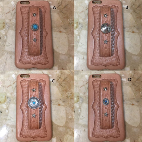 レザーカービング落下防止指入れiphoneケース6plus 7plus コンチョ レザーカービング落下防止指入れiphoneケース6plus 7plus