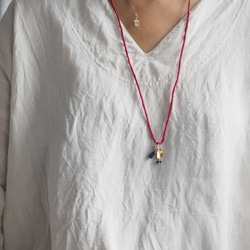 Kaluks〈necklace〉 : bougainvillea pink 2枚目の画像