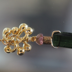 Aonghus〈necklace〉： green tourmaline 5枚目の画像