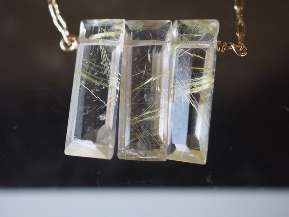 Barbegazi 〈necklace〉： rutile quartz 5枚目の画像