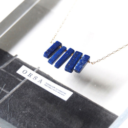 Barbegazi 〈long necklace〉： lapis lazuli 1枚目の画像