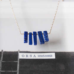 Barbegazi 〈long necklace〉： lapis lazuli 2枚目の画像
