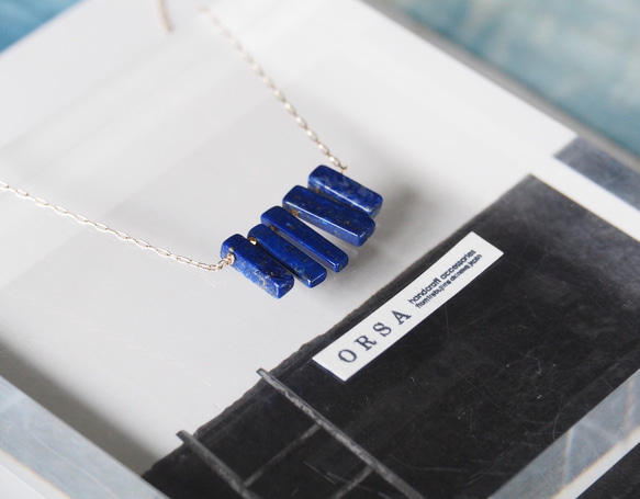 Barbegazi 〈long necklace〉： lapis lazuli 3枚目の画像