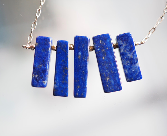 Barbegazi 〈long necklace〉： lapis lazuli 4枚目の画像