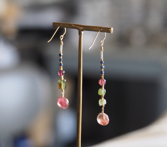 Anahita 〈pierce〉 ：pink tourmaline 3枚目の画像