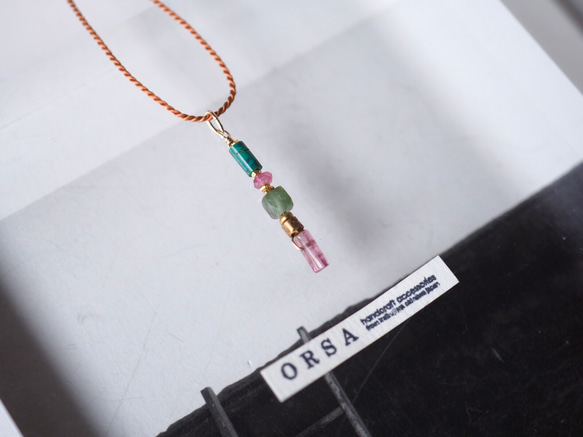 Undine：pink tourmaline turquoise mix 2枚目の画像