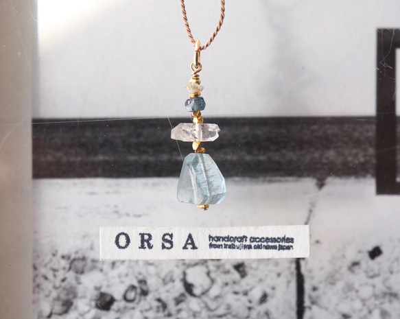 ORSA ネックレス Undine： aquamarine ネックレス・ペンダント ORSA 通販 9612077