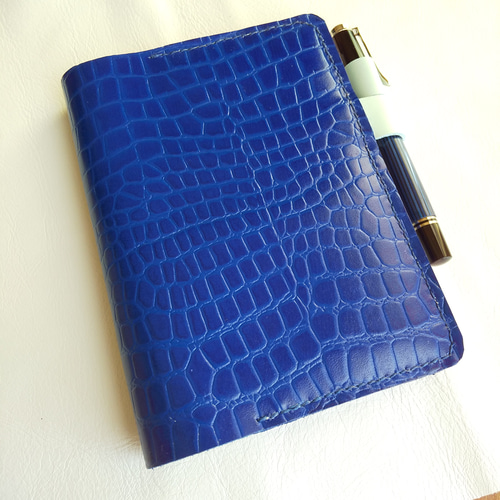 本革 クロコダイル型押し手帳カバー(A6) 手帳カバー 革小物 Fumi 通販