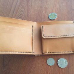 栃木レザーの2つ折りお財布 2枚目の画像