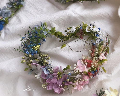 ハートリース ❁.*・゜ 米津玄師 Pale Blue MVの花 プリザーブド