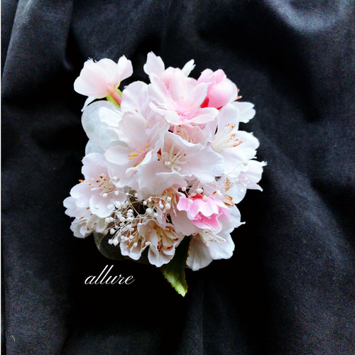 桜いっぱい コサージュ ・*:.。❁ 即日発送 桜 さくら サクラ 卒業式 