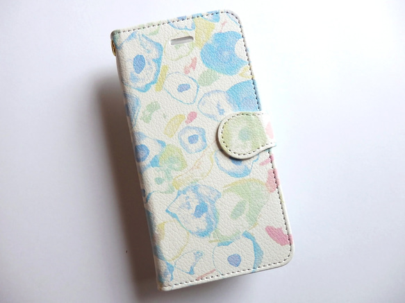 相應的每個模型綻放○手帳式smartphone case 花香[訂製] 第1張的照片