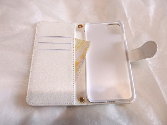 相應的每個模型綻放○手帳式smartphone case 花香[訂製] 第4張的照片