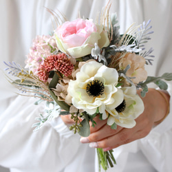 アネモネとバラの花束 アートフラワー インテリア 母の日フラワー2020