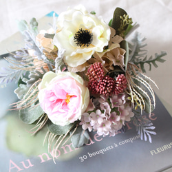アネモネとバラの花束　アートフラワー　インテリア　母の日フラワー2020♪ プチギフト♪ 3枚目の画像