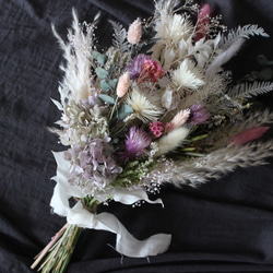 プリザーブドフラワーのスワッグ　花束　インテリア　母の日ギフト♪ 2枚目の画像