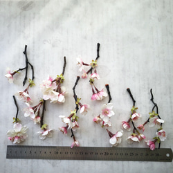 再販！【素材】桜の小枝・フラワーヘッド（アーティフィシャル） 3枚目の画像