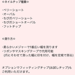 チェリー ニュアンス ネイルチップ 8枚目の画像