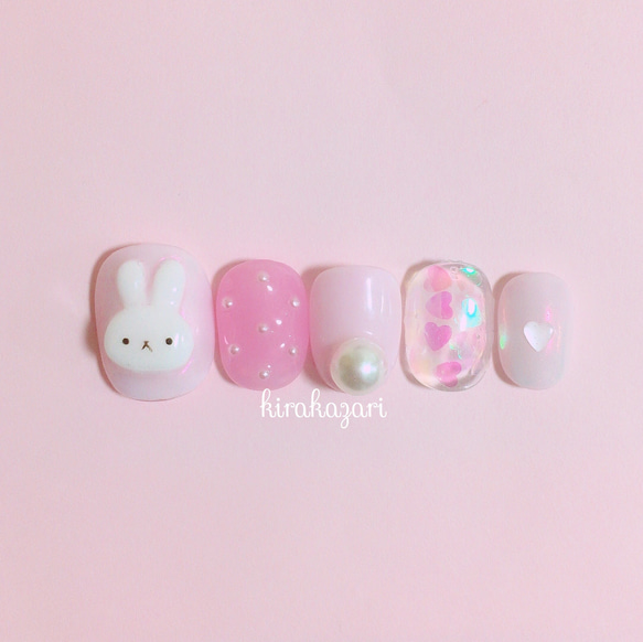 ピンク うさぎ ネイル チップ ネイルチップ（つけ爪） ma 通販 7789521