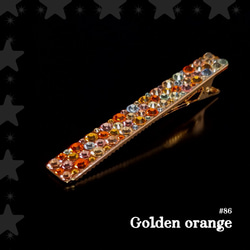 クリスタルデコ ヘアクリップ - Bordeaux red ボルドーレッド - ヘア