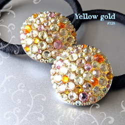 クリスタルデコ ヘアクリップ - Bordeaux red ボルドーレッド - ヘア