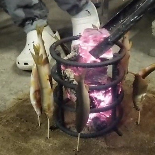 原始焼き 螺旋枠 串焼き 囲炉裏 七輪 6L Yumi