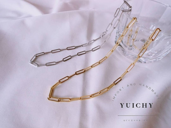 ステンレススチール チェーンネックレス gold/silver ネックレス