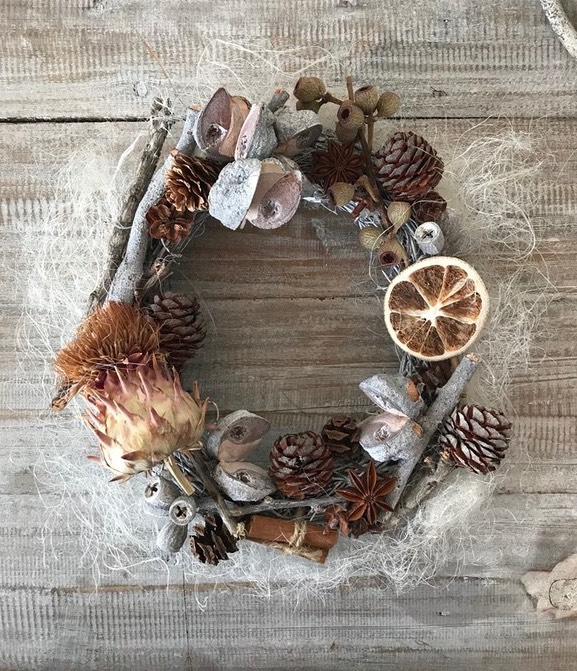 木の実リース♡
