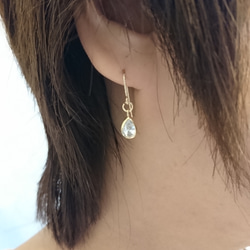 【 14kgf 】morning dew pierced earrings 3枚目の画像