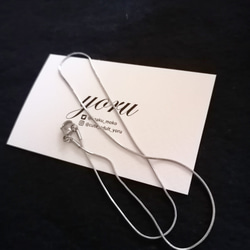 サージカルステンレス ネックレス スネーク ステンレス  チェーン シルバー 3枚目の画像