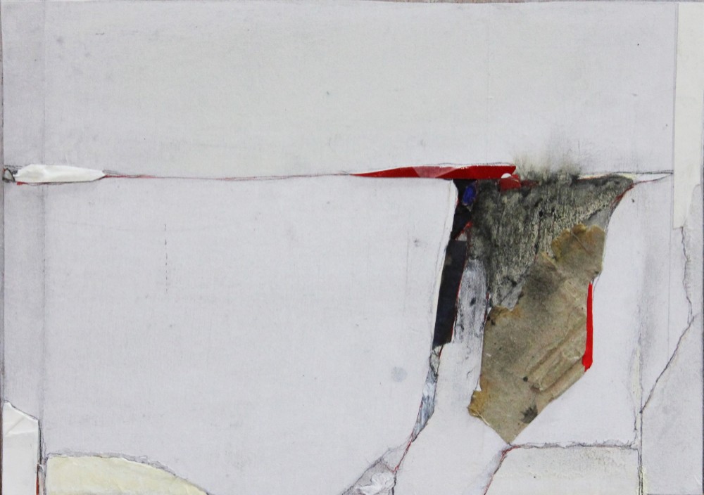 Requiem-4」パネルの上に紙、コラージュ、アクリル、ドローイング あゝ 