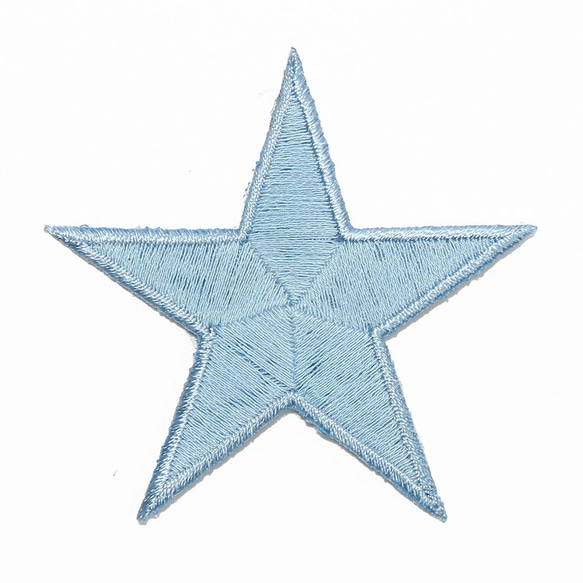 夜光星ワッペン（ブルー） 1枚目の画像