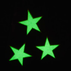 夜光星ワッペン（ブルー） 2枚目の画像