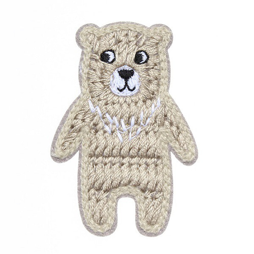 刺繍くまさんワッペン 入園入学 ハンドメイド アップリケ 可愛い