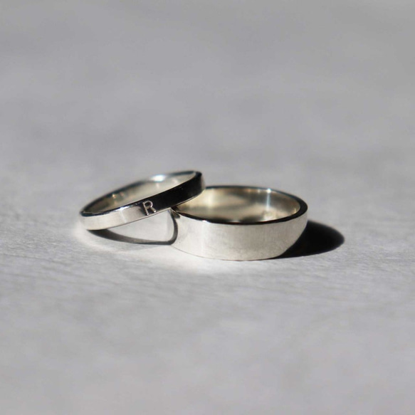 【Simple #2 silver】・silver950・ring（受注生産：1号～29号） 6枚目の画像