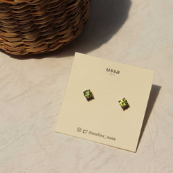 【Petite couleur: peridot】silver925・round brilliant 5枚目の画像