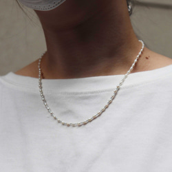 〈再販〉【mask chain necklace: pearl 】silver925・淡水パール・2WAYマスクチェーン 10枚目の画像
