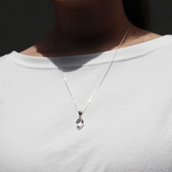 【crystal necklace】silver925・long necklace 3枚目の画像