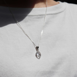 【crystal necklace】silver925・long necklace 7枚目の画像