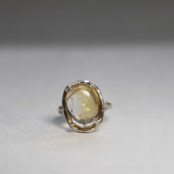 〈1点もの〉【melted with】シトリン（citrine）・silver925・ring（13号） 2枚目の画像