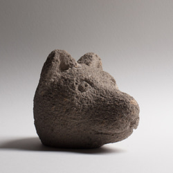 カバ190711 Hippo190711 （彫刻・石彫・自然石・鑿仕上げ） 彫刻