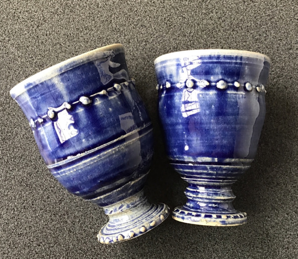 ZAO BLUE ペアワインカップ　　　一個　３５００円です 2枚目の画像