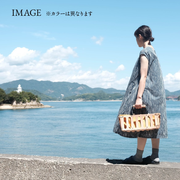 【受注製作・翌月末発送】革×帆布ハンドバッグ／BARCHETTA〈 Natural × Orange 〉 5枚目の画像