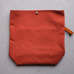 【受注製作・翌月末発送】QUATTRO VINI用インナーバッグ〈 Orange 〉 1枚目の画像