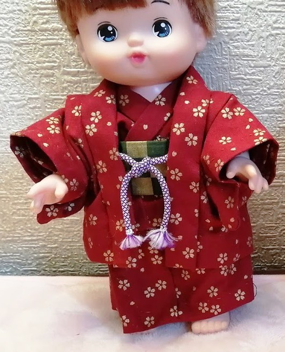 男の子ぽぽちゃん、ちぃぽぽちゃん、あおくん☆着物セット（小花