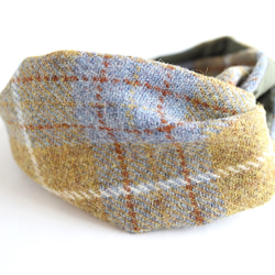 Harris Tweed（亮綠色）髮帶<hairband141> 第6張的照片