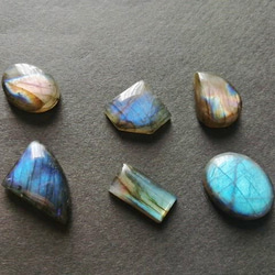 ラブラドライト 6個セット カボション ルース ⑤ 天然石 SPES STONE