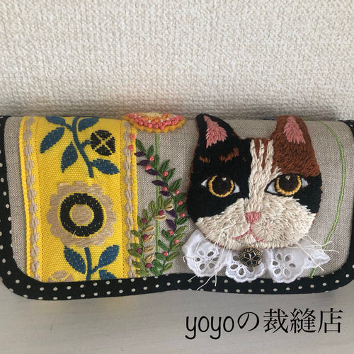 Think Beal 猫刺繍 長財布 - 小物低 価格 通販