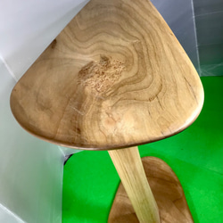 天然木　クスノキ　折り畳み式　サイドテーブル　一点物　手造り 7枚目の画像